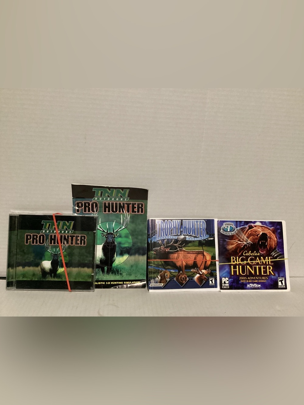Pro, trophy and cabela big game Hunter PC Game Set of 3-